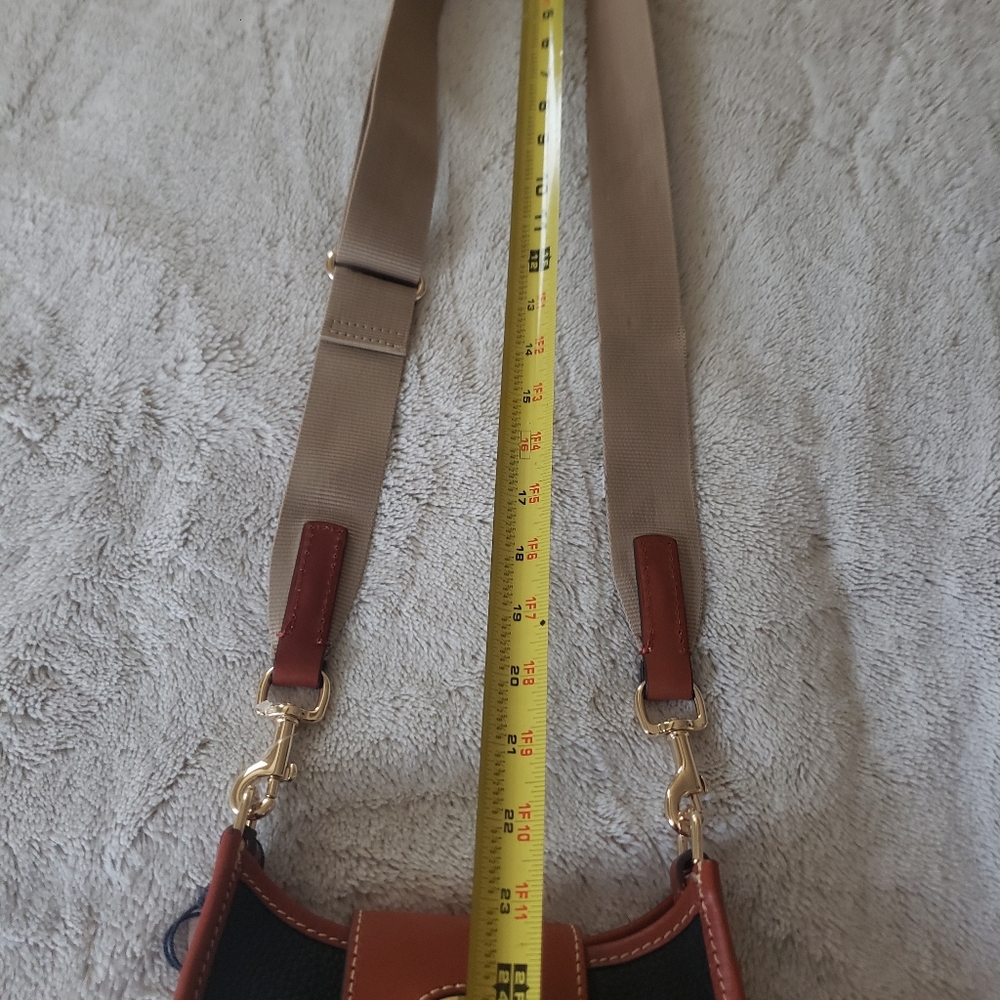 Dooney & Bourke Black and Brown Crossbody Bag - Picture 10 of 10